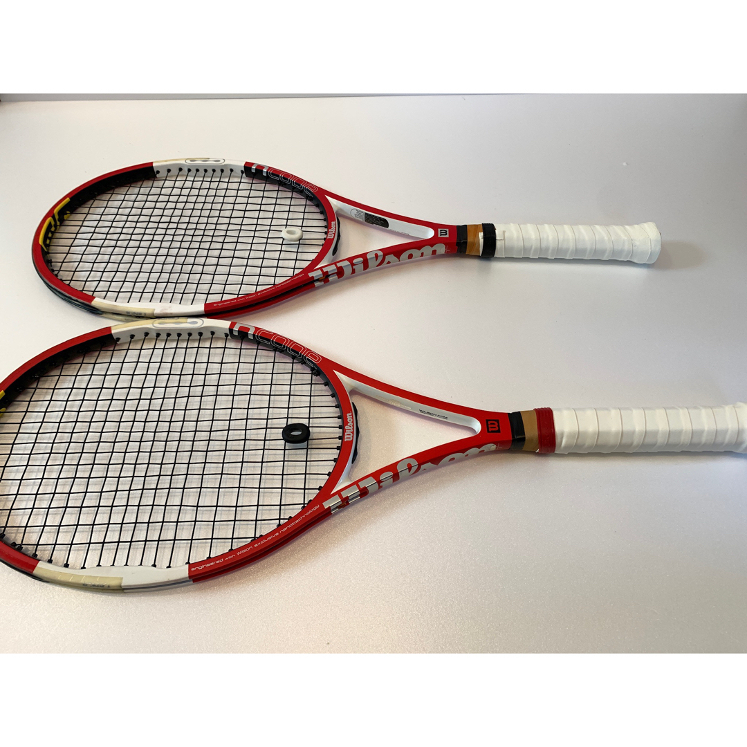 テニスラケット ウィルソン エヌ シックスワン ツアー 90 2005年モデル (G3)WILSON n SIX-ONE TOUR 90 2005312ｇ張り上げガット状態