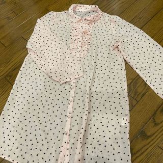 美品！ピンク！シフォンシャツ！L(シャツ/ブラウス(長袖/七分))