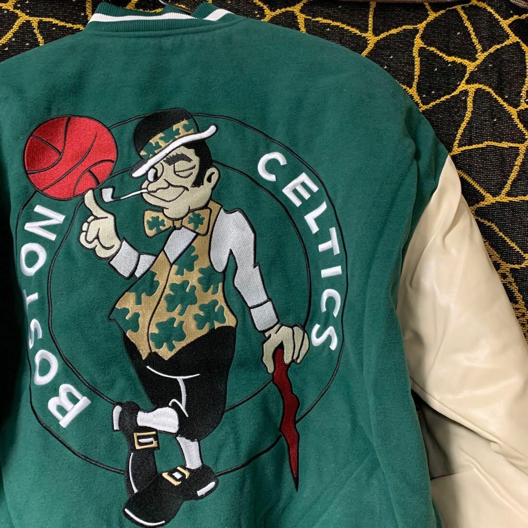 セルティックス スタジャン チームジャケット バスケ L XL XXL NBAの