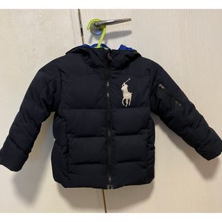 ポロラルフローレン(POLO RALPH LAUREN)のポロ　ラルフローレン　ダウンジャケット　110cm 紺　青　ブルー(ジャケット/上着)