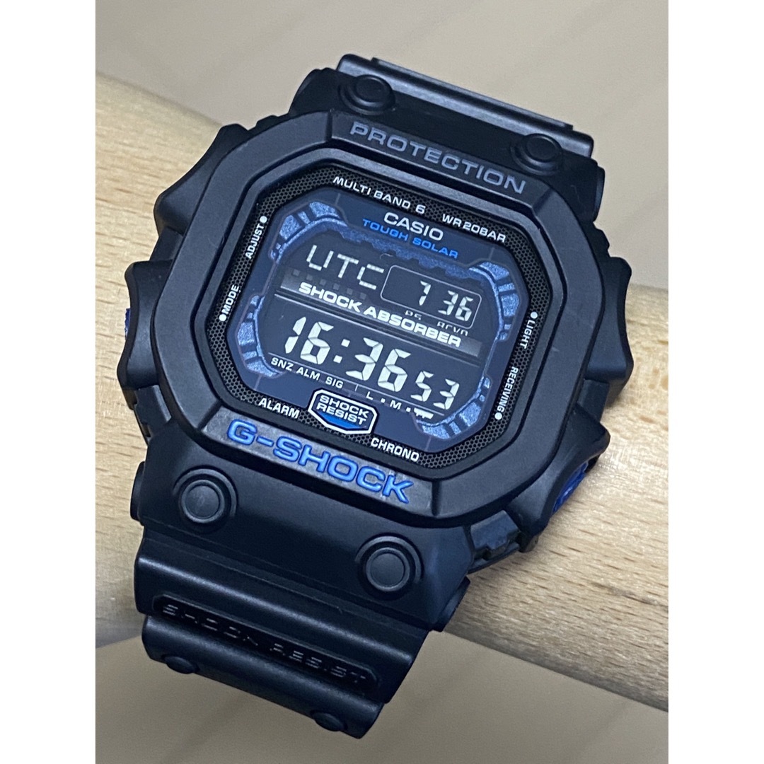 デカG/G-SHOCK/GXW-56/電波/ソーラー/ブラック×ブルー/限定/黒