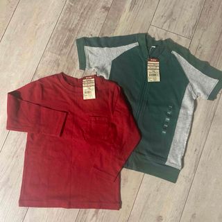 ムジルシリョウヒン(MUJI (無印良品))の○ 無印　未使用　2枚セット(Tシャツ/カットソー)