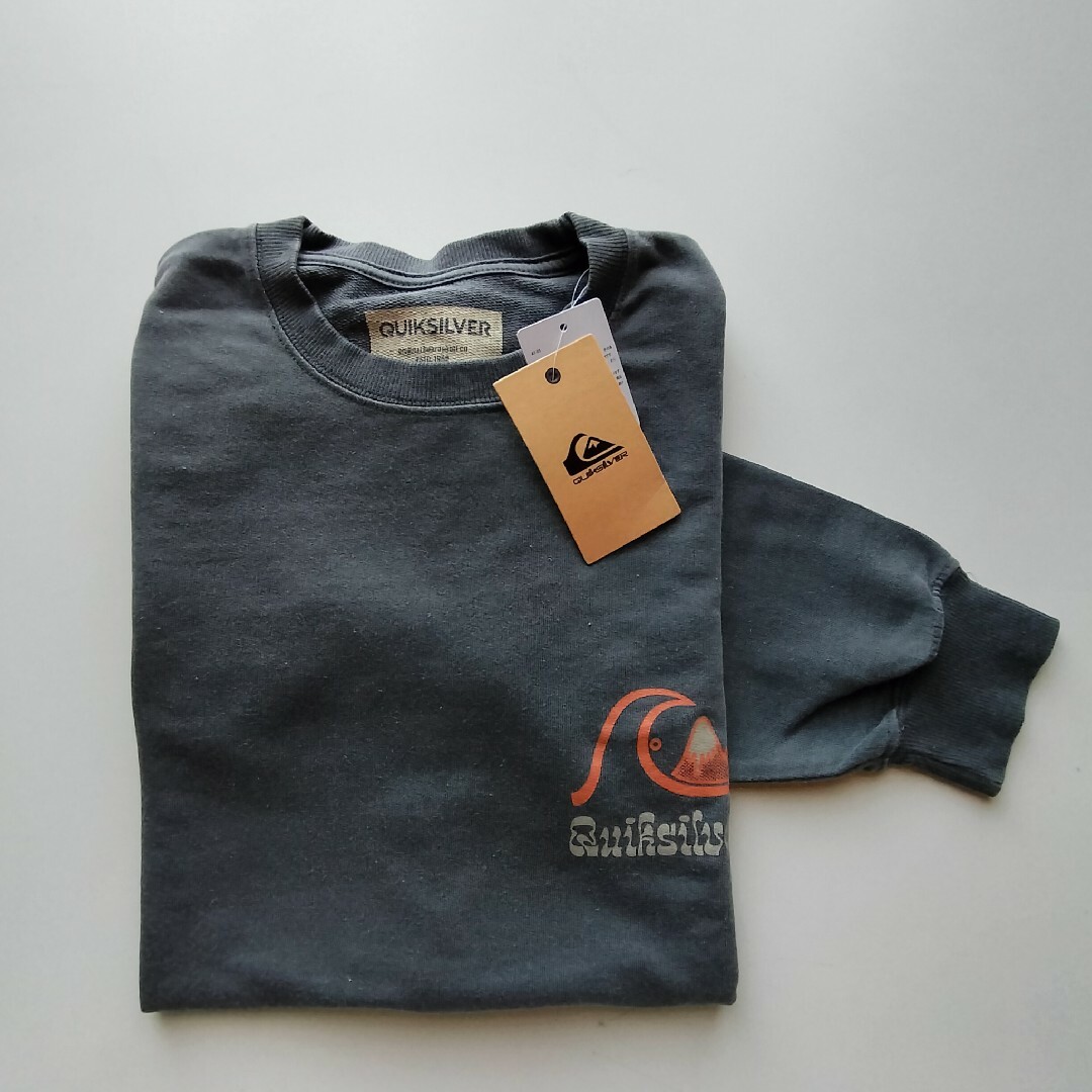 QUIKSILVER(クイックシルバー)のクイックシルバー★裏パイル★前後染込プリント★スウェットシャツ★新品★M メンズのトップス(Tシャツ/カットソー(七分/長袖))の商品写真