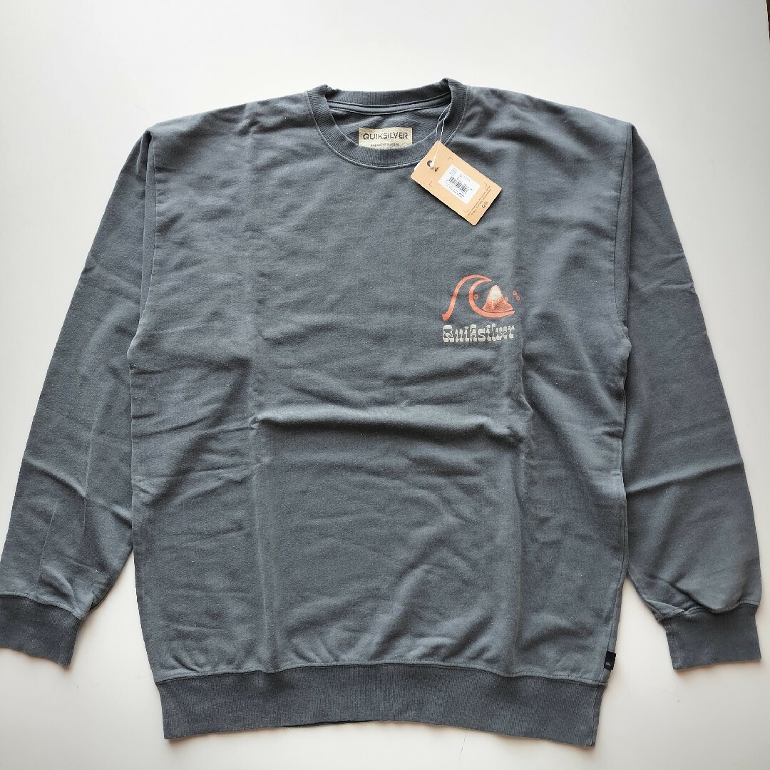 QUIKSILVER(クイックシルバー)のクイックシルバー★裏パイル★前後染込プリント★スウェットシャツ★新品★M メンズのトップス(Tシャツ/カットソー(七分/長袖))の商品写真