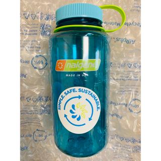 ナルゲン(Nalgene)の【新品未使用】ナルゲン　ワイドマウスボトル　1ℓ　セルリアンブルー(登山用品)