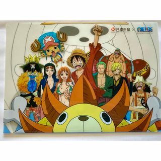 ワンピース(ONE PIECE)の【非売品】ワンピース A4サイズクリアファイル 日本生命 NISSAY ニッセイ(ノベルティグッズ)