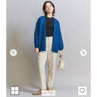 ビューティアンドユースユナイテッドアローズ(BEAUTY&YOUTH UNITED ARROWS)のBEAUTY&YOUTH ビューティーアンドユース　ホワイト　テーパードパンツ(カジュアルパンツ)