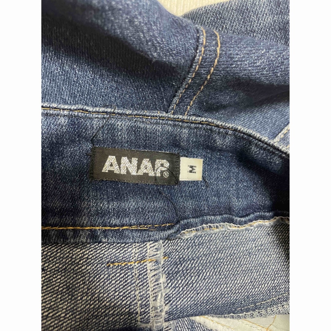 ANAP(アナップ)のANAP アナップ　M デニム　ショーパン　ショートパンツ　ミニ　かわいい　白 レディースのパンツ(ショートパンツ)の商品写真