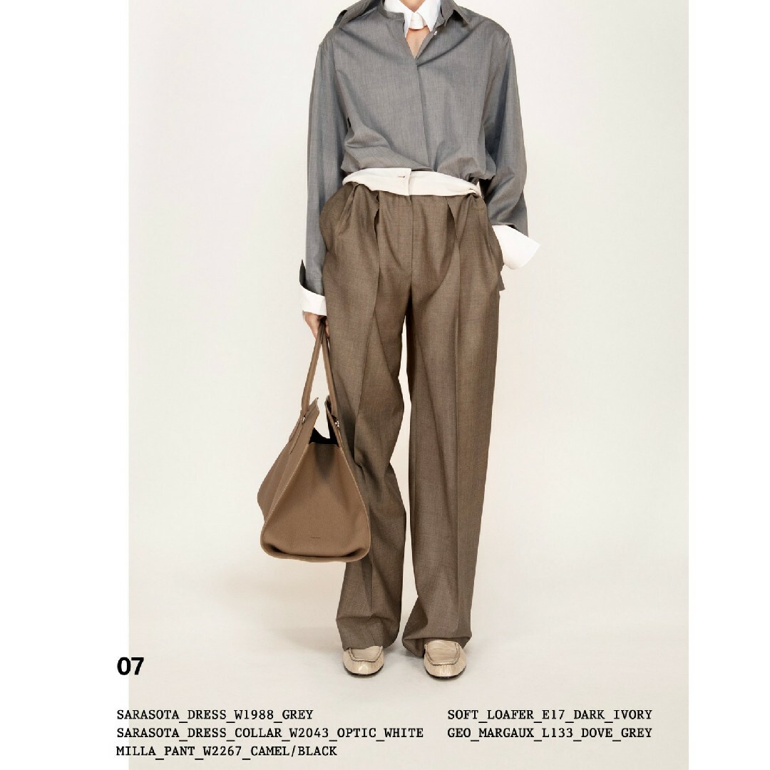 the row milla pants ブラウンレディース