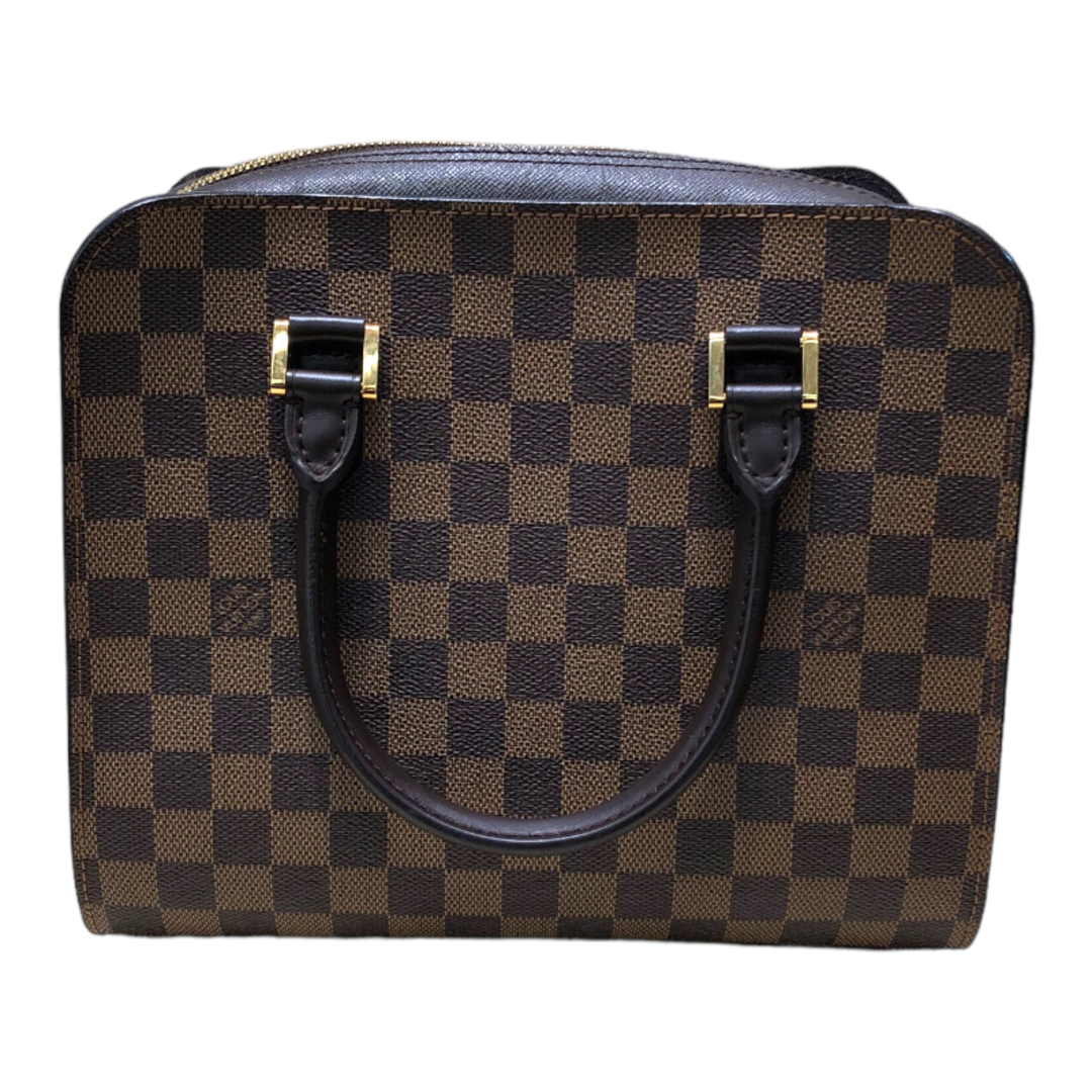 約26cm高さルイ・ヴィトン LOUIS VUITTON トリアナ N51155 ブラウン ダミエキャンバス レディース ハンドバッグ