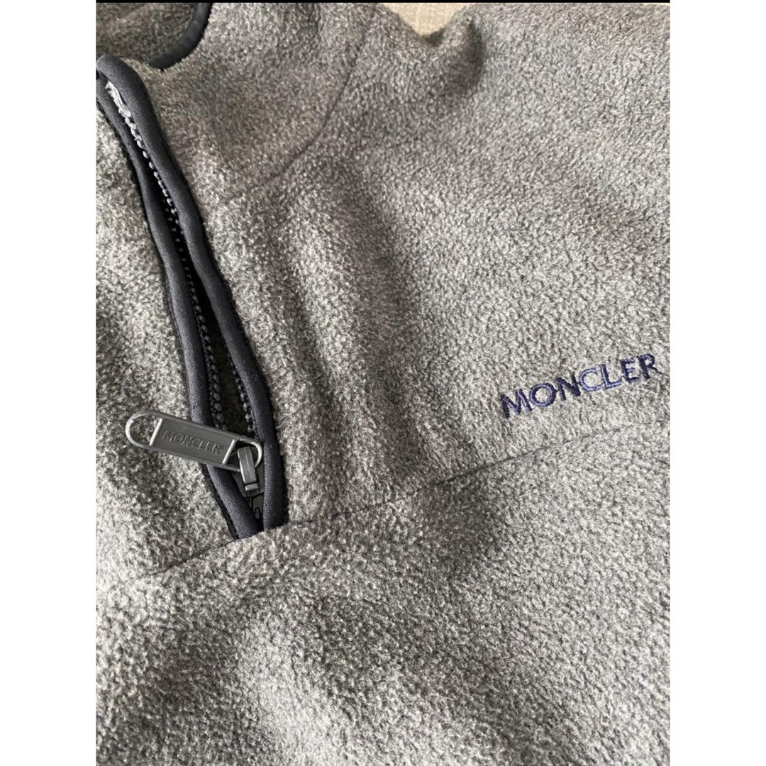 MONCLER - MONCLER モンクレール フリース ハーフジップ グレー Mの ...