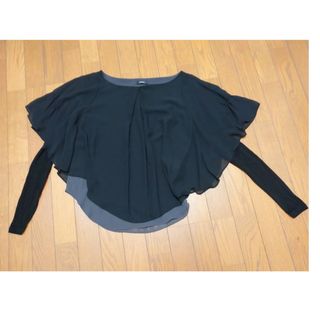 LE CIEL BLEU - ルシェルブルー 23SS Textured Sheer Bow Top シアーの