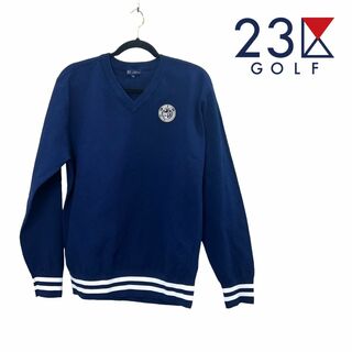 026 新品 23区ゴルフ メンズ BASIC トレーナー 長袖Tシャツ白 LL