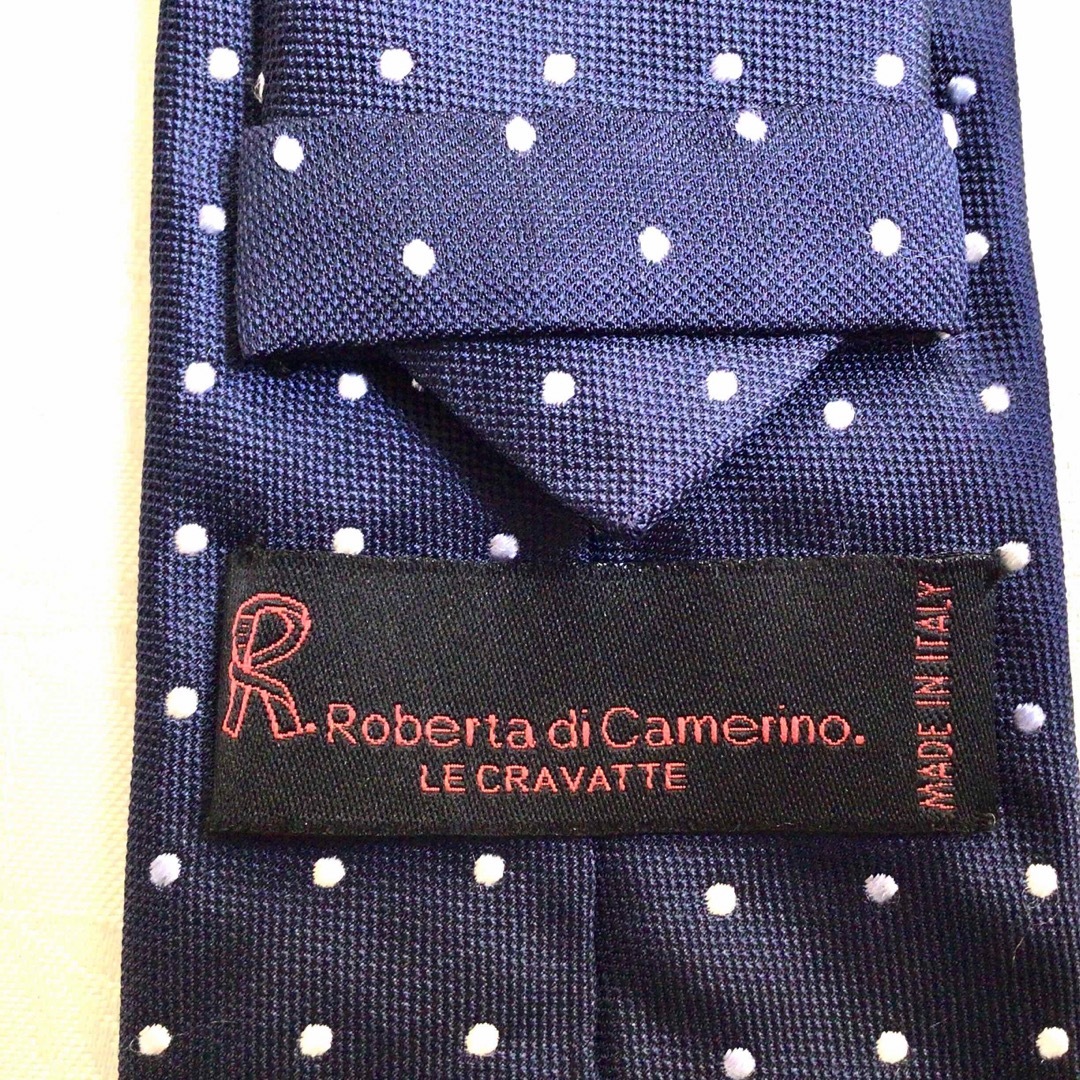 ROBERTA DI CAMERINO(ロベルタディカメリーノ)の美品！ロベルタディカメリーノ ネクタイ イタリア製 シルク ブランド フォーマル メンズのファッション小物(ネクタイ)の商品写真