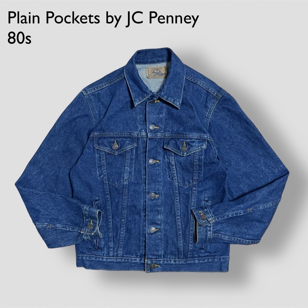 メンズPlain Pockets 80s USA製 デニムジャケット Gジャン