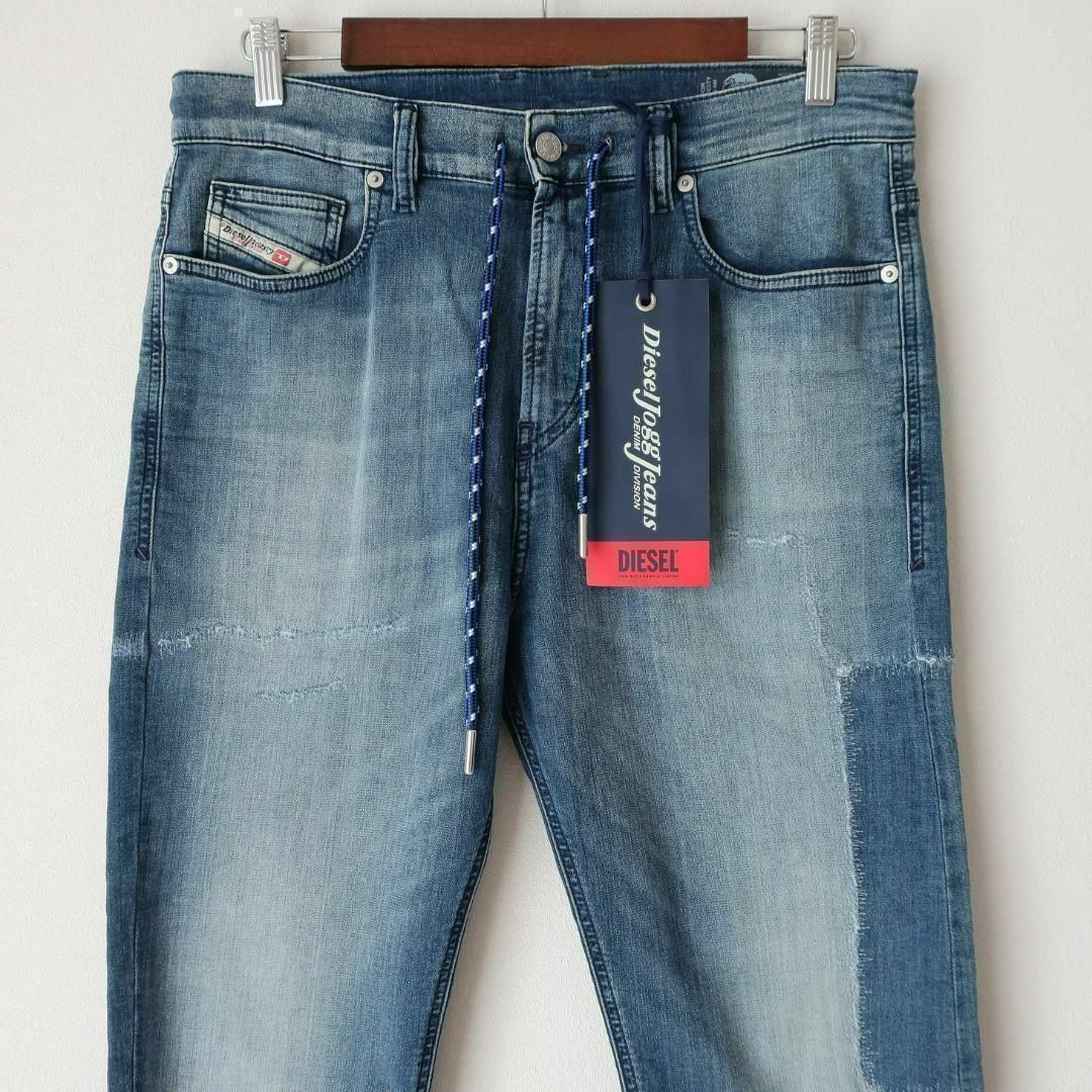 新品 DIESEL ディーゼル ジョグデニム スウェット KROOLEY W32