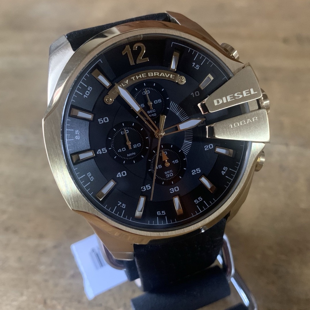 古典 新品✨ディーゼル DIESEL メガチーフ メンズ クロノ 腕時計