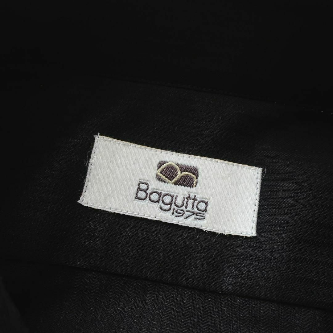 BAGUTTA - 新品 BAGUTTA バグッタ 最高級 メンズ ドレスシャツ 織柄 黒 