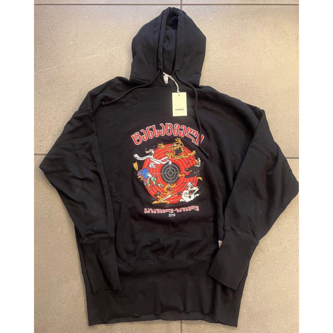 ヴェトモン  VETEMENTS CARTOON HOODIE S68cm袖丈