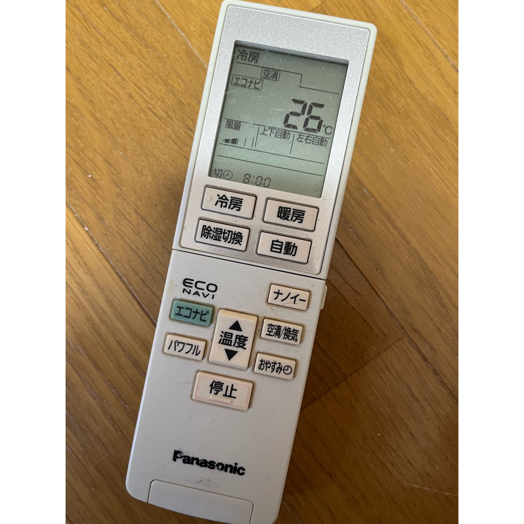 Panasonic(パナソニック)の★パナソニック★エアコン★リモコン★アルカリ乾電池タイプ★クーラー★USED★ スマホ/家電/カメラの冷暖房/空調(エアコン)の商品写真