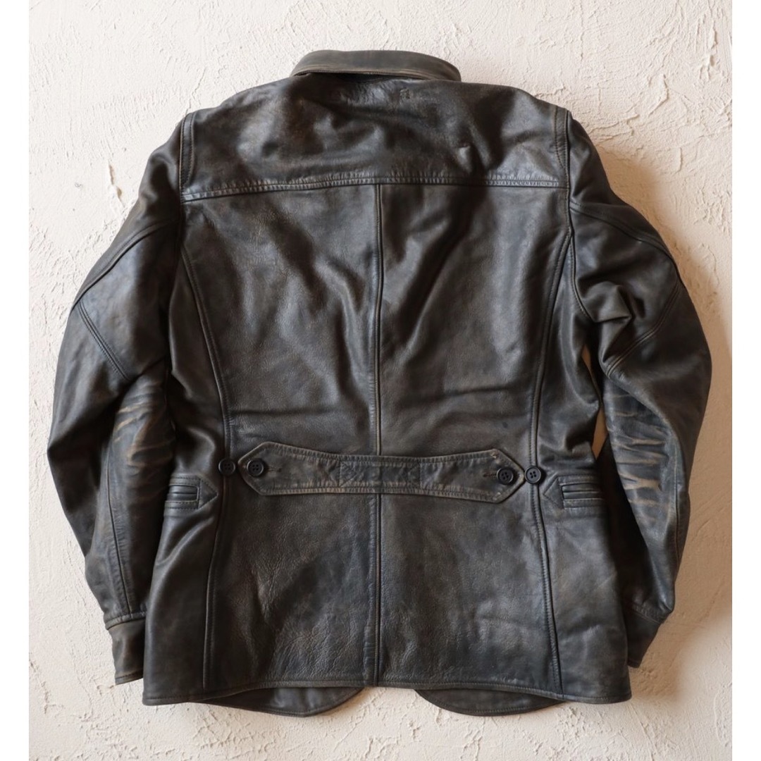 RRL - 新品*RRL*インディゴ レザー カー コート*XS* ダブルアールエル 