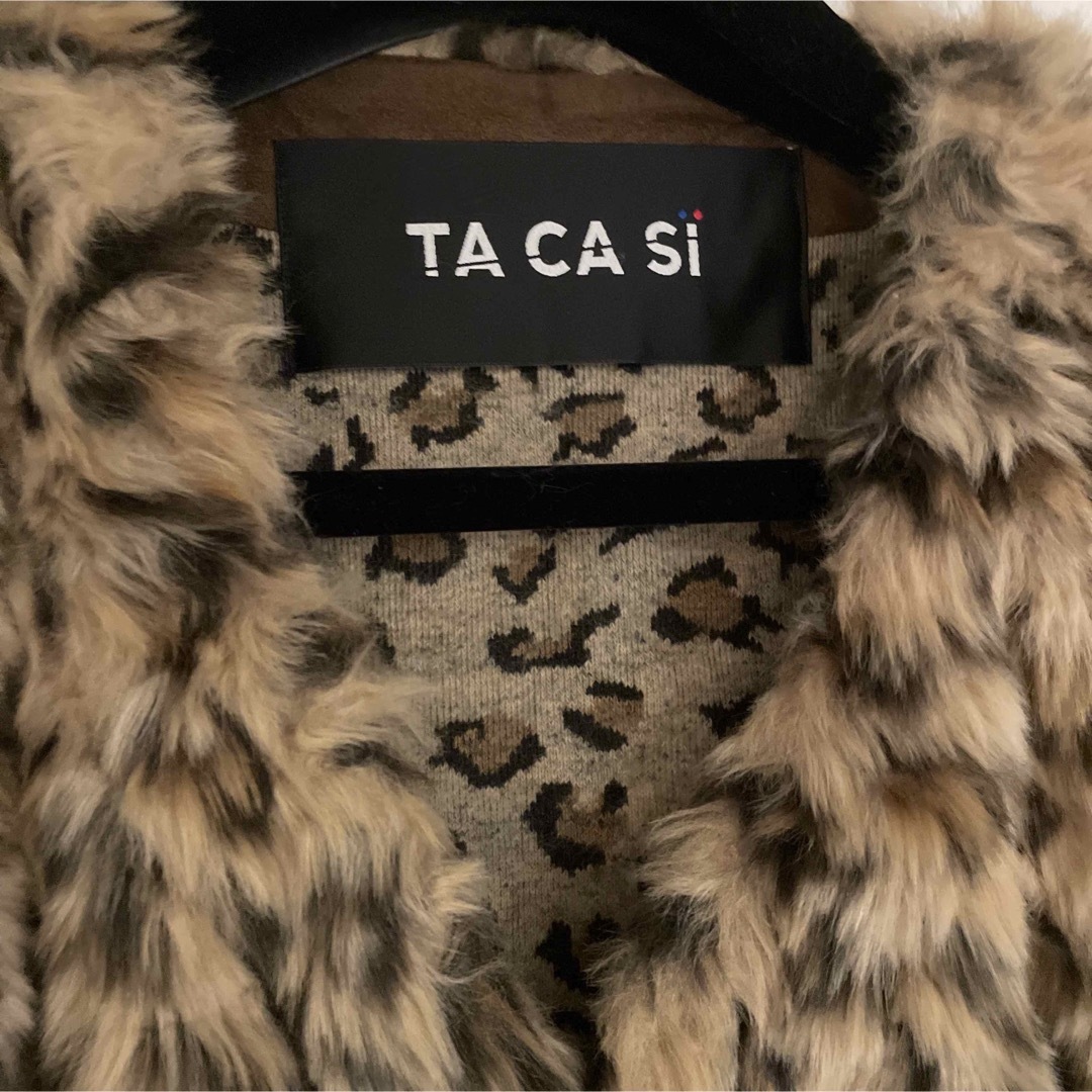 TA CA Si(BEAMS) - TACASI by Beams faux fur レオパードジャケット