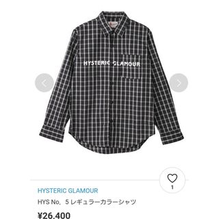 ヒステリックグラマー(HYSTERIC GLAMOUR)のヒステリックグラマー  HYS No.5 レギュラーカラーシャツ(シャツ)