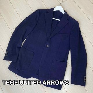 ユナイテッドアローズ(UNITED ARROWS)のTEGE UNITED ARROWS テーラードジャケット ネイビー サイズ46(テーラードジャケット)