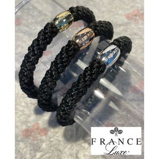 フランスラックス(France Luxe)のフランスラックス　ポニーテールチューブ　３本セット　ブラック(ヘアゴム/シュシュ)