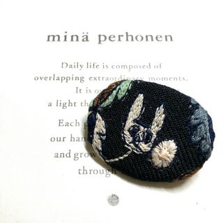 ミナペルホネン(mina perhonen)のご専用★ミナペルホネン ★サンキューベリーバッジ　forest diamond♡(ブローチ/コサージュ)