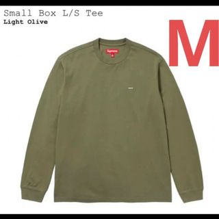 シュプリーム(Supreme)の23fw Supreme Small Box L/S Tee オリーブ M 新品(Tシャツ/カットソー(七分/長袖))