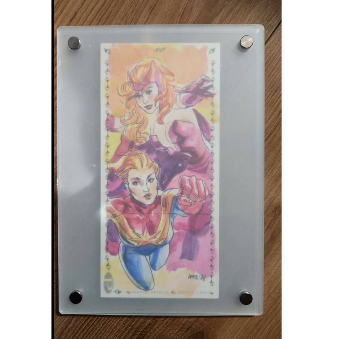 贈る結婚祝い Upperdeck marvel sketch スケッチカード アッパーデック