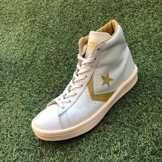 コンバース(CONVERSE)の美品23 converse PROコンバース プロレザー 76 HI HW449(スニーカー)