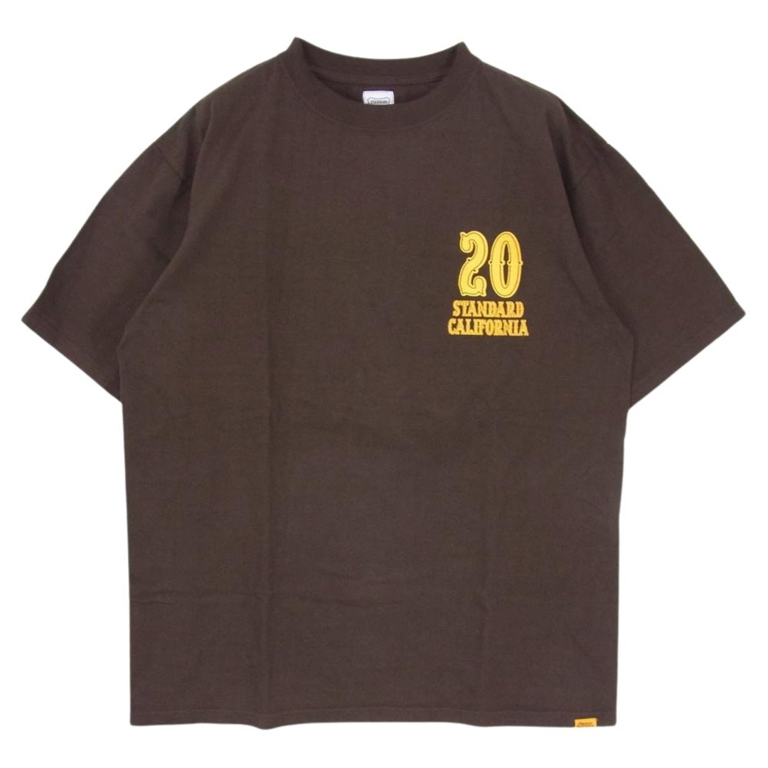 STANDARD CALIFORNIA スタンダードカリフォルニア SD 20th Anniversary Logo T 20周年 アニバーサリー ロゴ 半袖 Tシャツ ブラウン系 M【極上美品】約52cm袖丈