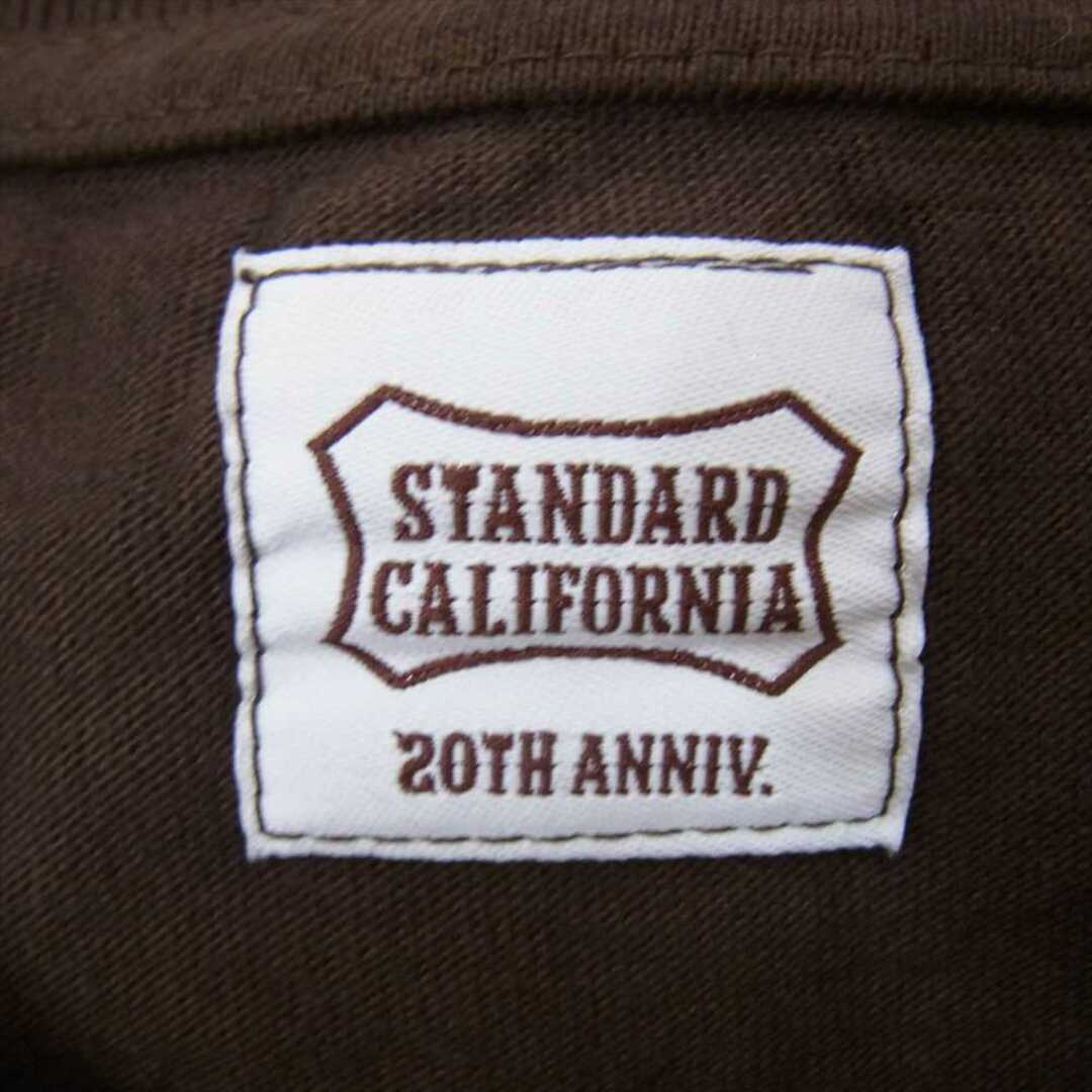 STANDARD CALIFORNIA スタンダードカリフォルニア SD 20th Anniversary Logo T 20周年 アニバーサリー ロゴ 半袖 Tシャツ ブラウン系 M【極上美品】約52cm袖丈