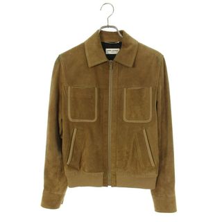 正規品14AW サンローラン  スエード ジャケット　トラッパー 48