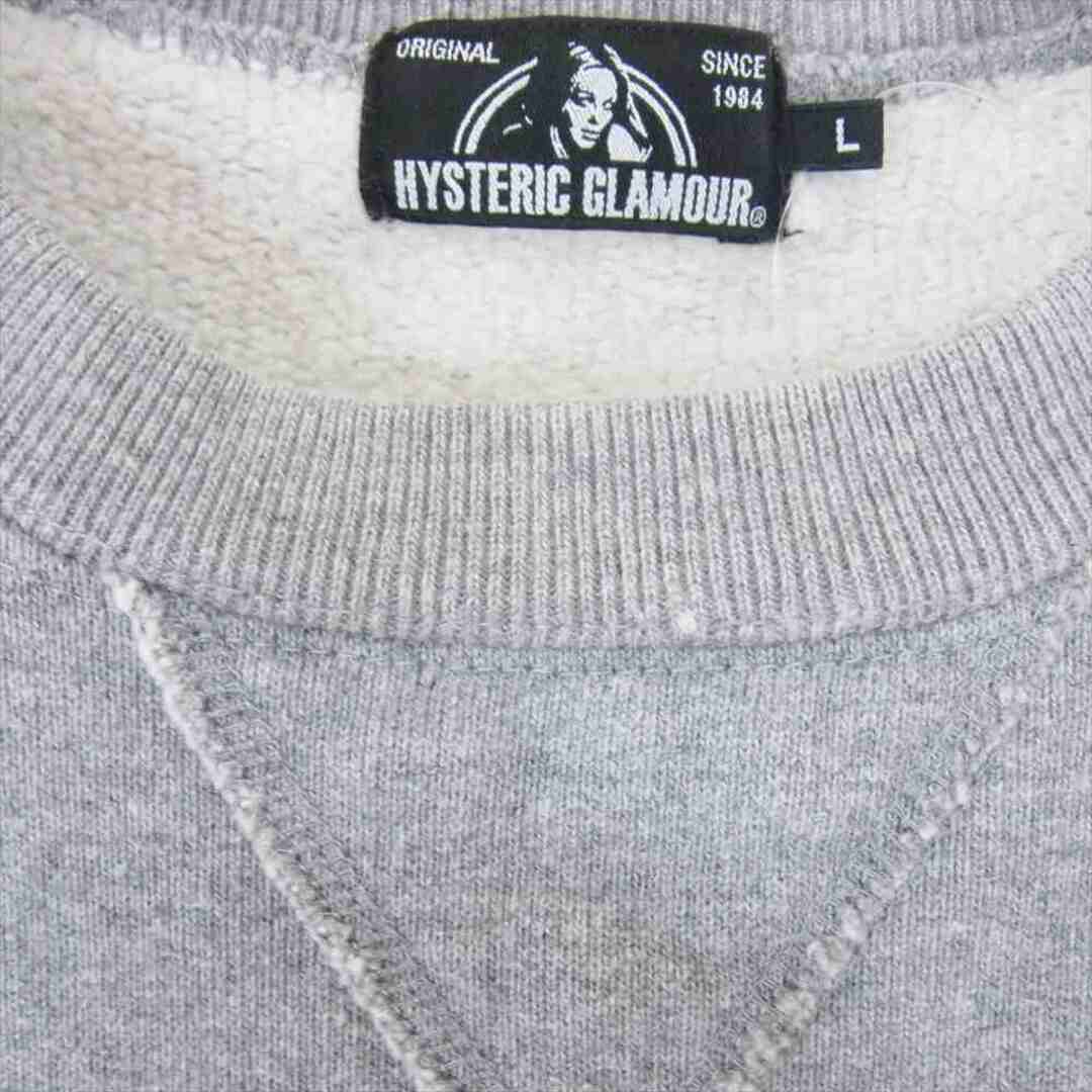 HYSTERIC GLAMOUR ヒステリックグラマー スウェット グレー