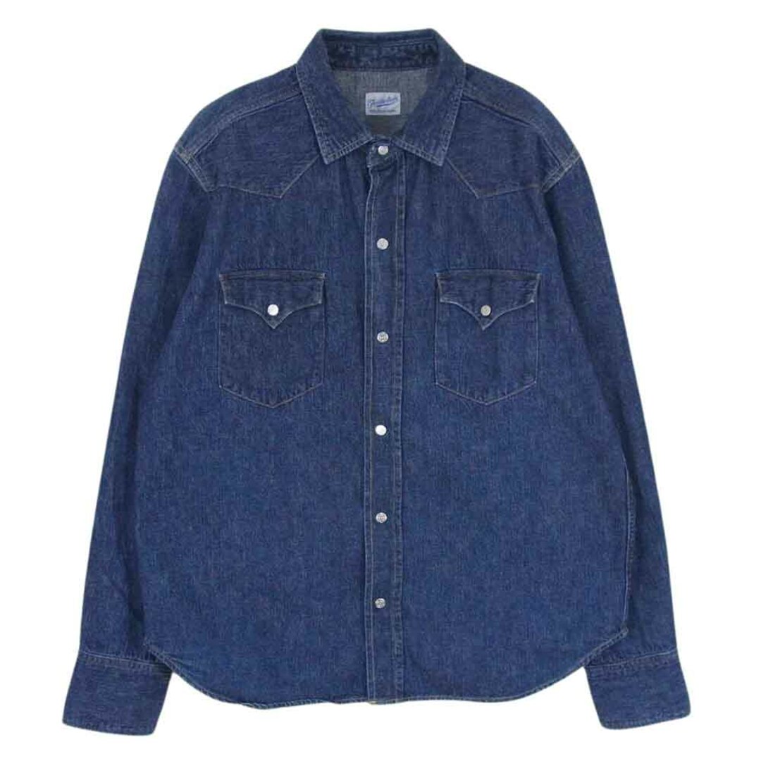 TENDERLOIN(テンダーロイン)のTENDERLOIN テンダーロイン 長袖 Western Denim Shirt ウエスタン デニム シャツ インディゴブルー系 M【中古】 メンズのトップス(シャツ)の商品写真