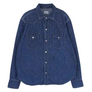 テンダーロイン(TENDERLOIN)のTENDERLOIN テンダーロイン 長袖 Western Denim Shirt ウエスタン デニム シャツ インディゴブルー系 M【中古】(シャツ)