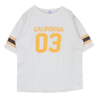 スタンダードカリフォルニア(STANDARD CALIFORNIA)のSTANDARD CALIFORNIA スタンダードカリフォルニア Champion チャンピオン 03 ナンバリング クルーネック 半袖 Tシャツ ホワイト系 XL【中古】(Tシャツ/カットソー(半袖/袖なし))