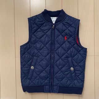 ラルフローレン(Ralph Lauren)のポロラルフローレン　キルティングベスト　ネイビー　90　 24M(ジャケット/上着)