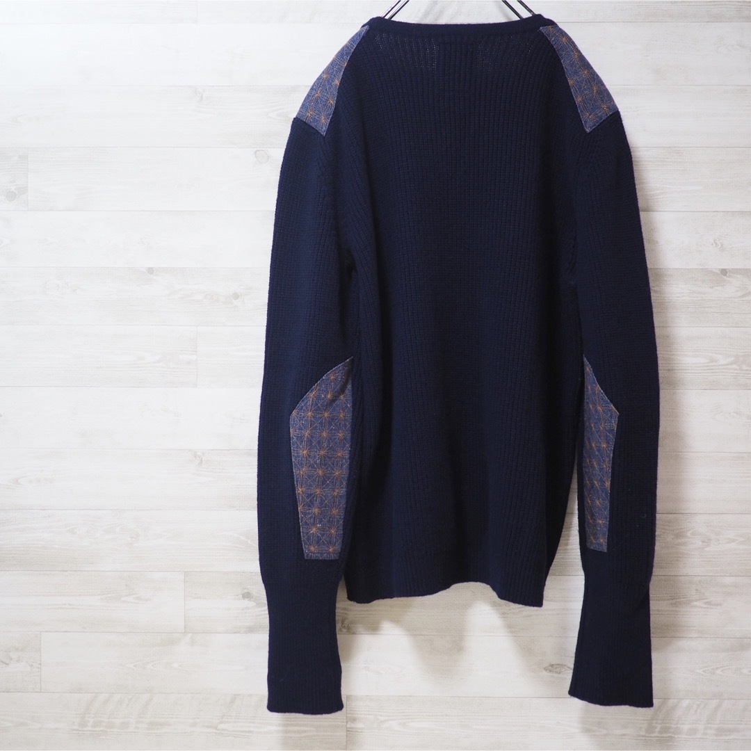 VISVIM 16AW UK Command Crew Knit(Sashiko