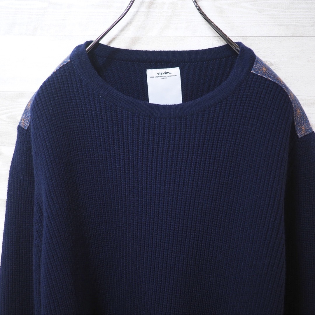 VISVIM 16AW UK Command Crew Knit(Sashiko