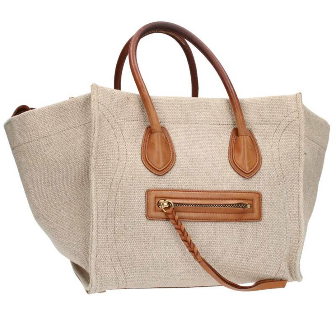 celine - セリーヌ ラゲージファントム キャンバスレザートートバッグ