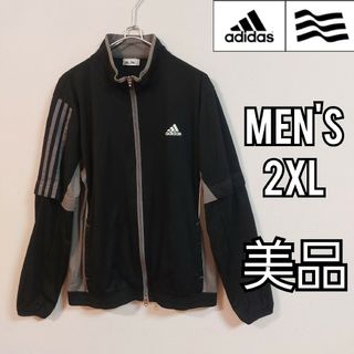 アディダス(adidas)の【adidas GOLF】美品アディダスゴルフ2WAY防風ジャケット メンズＸＯ(ウエア)