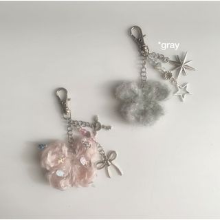 Butterfly Charm（gray）(キーホルダー/ストラップ)