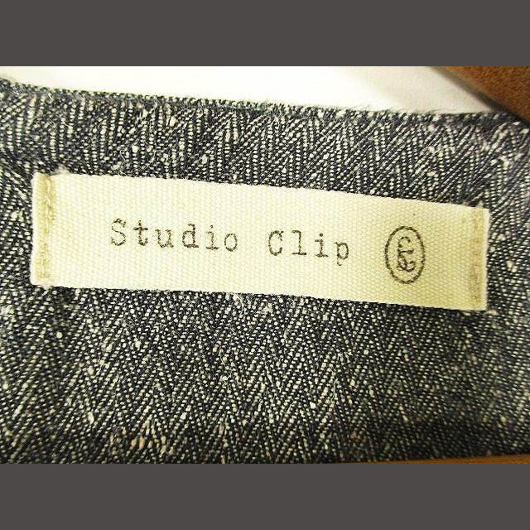 STUDIO CLIP(スタディオクリップ)のStudio Clip ワンピース チュニック 丸首 長袖 ひざ丈 ブルー系 レディースのワンピース(ひざ丈ワンピース)の商品写真