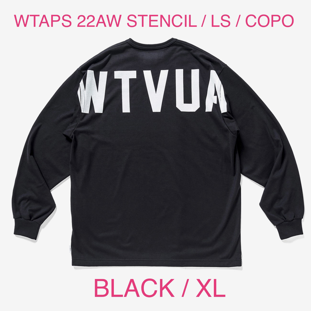 BLACKサイズWTAPS 21AW STENCIL / LS / COPO BLACK XL