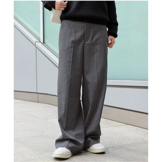 エーピーストゥディオ(AP STUDIO)のAP STUDIO購入T/R wide slacks34グレー(カジュアルパンツ)