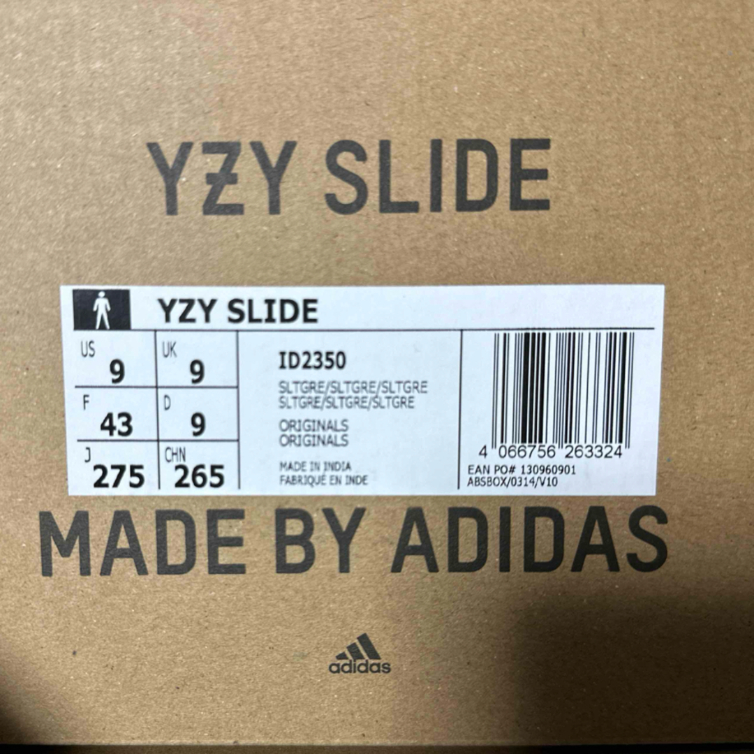 YEEZY（adidas）(イージー)のADIDAS YEEZY SLIDE 27.5 SLATE GREY メンズの靴/シューズ(サンダル)の商品写真